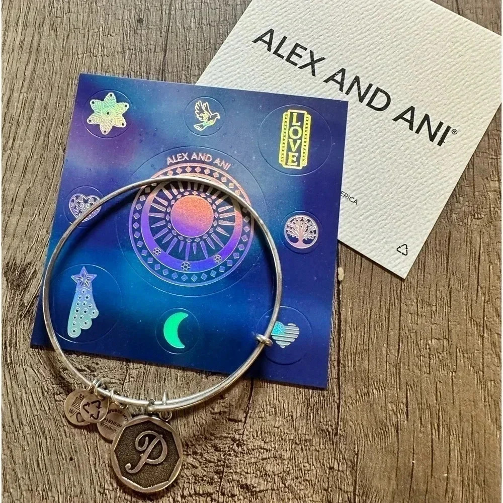 "P" Alex and Ani Bracelet. NWOT
